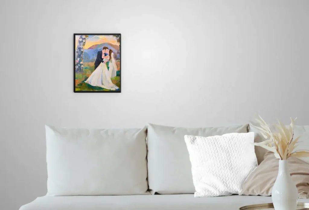 live wedding painting 11x14
