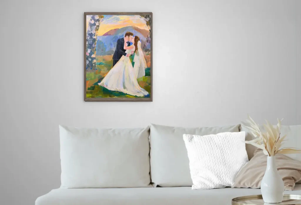 live wedding painting 18x24
